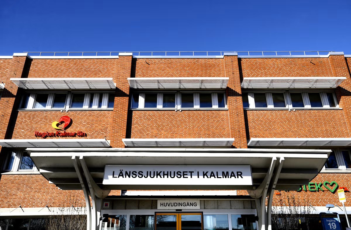 Fasad på Länssjukhuset i Kalmar.
